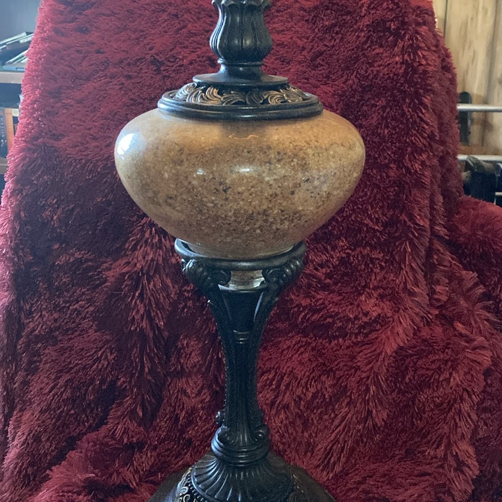 Elegant Brown and Black Decorative Vase